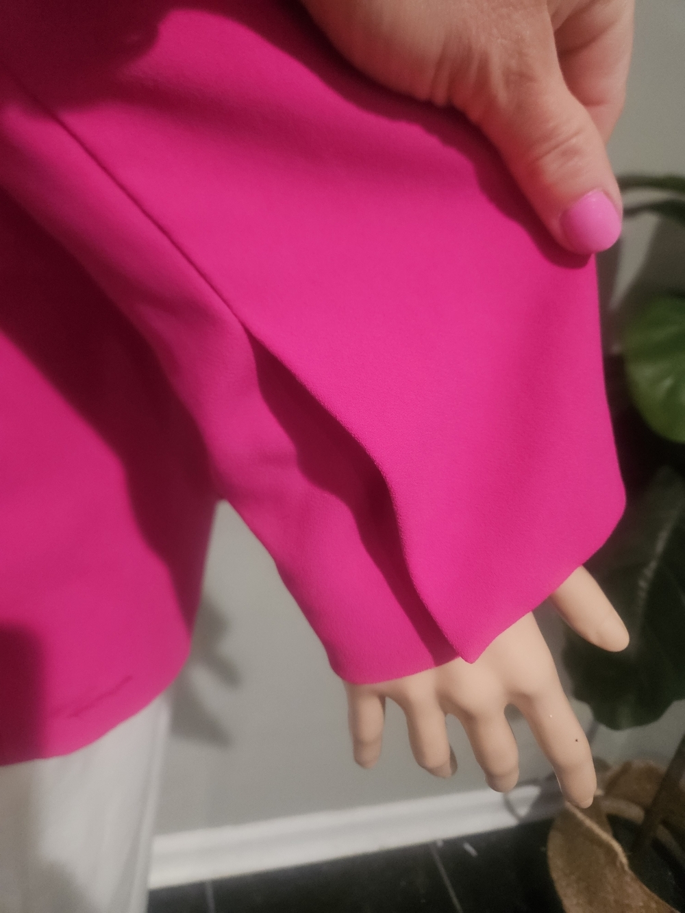 Zara Hot Pink Blazer NWOT Structured Tailored Jacket Statement. Size Small - Picture 10 of 16